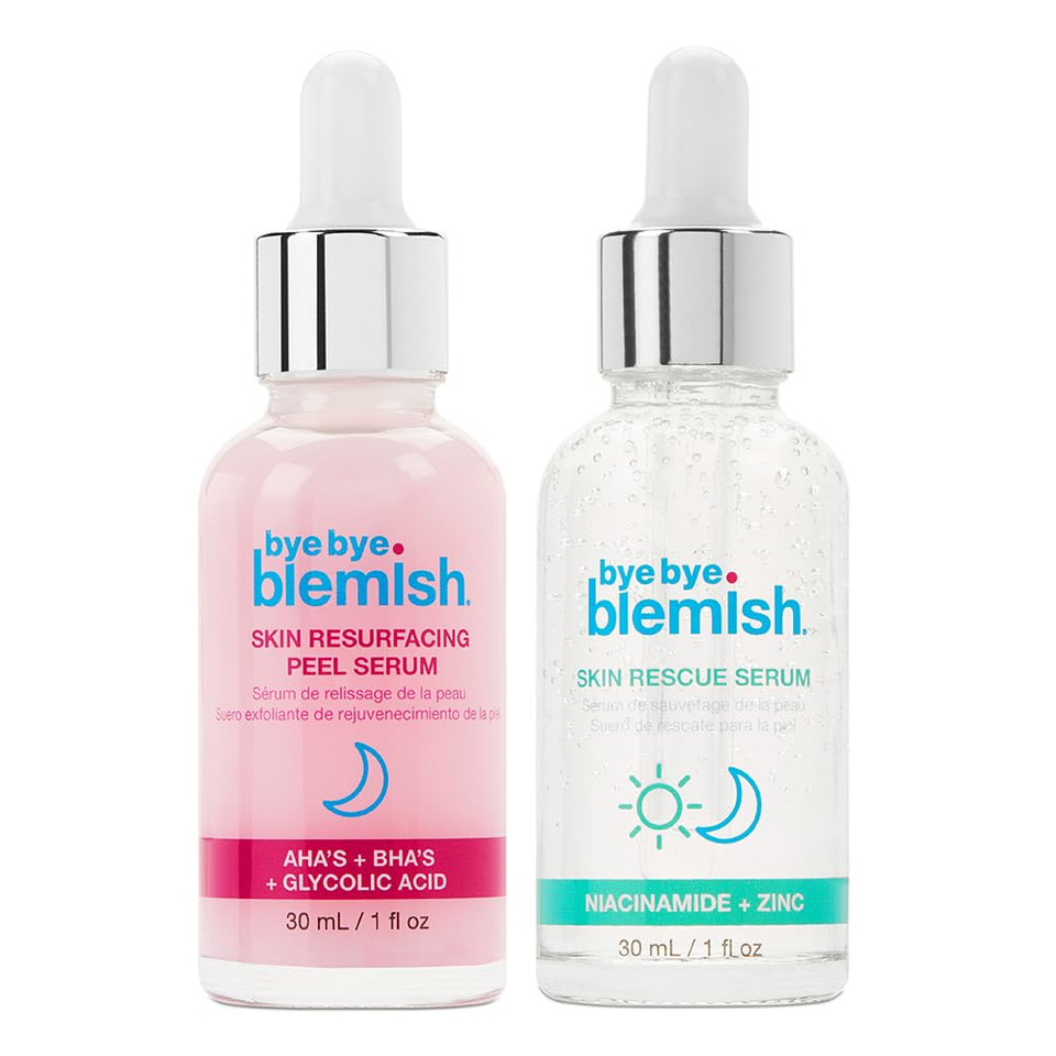Bye Bye Blemish Skin Resurfacing Peel Serum And Skin Rescue Serum