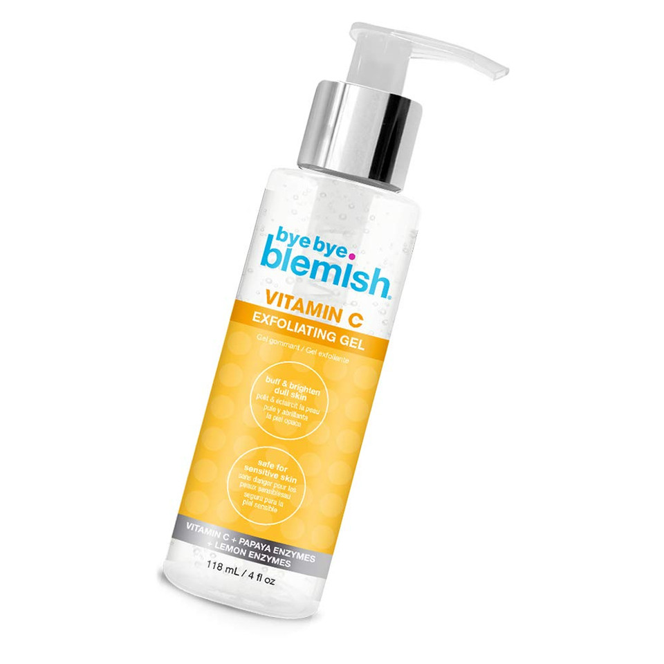 Bye Bye Blemish Vitamin C Gel Exfoliator | Gentle Exfoliating For Face | Face Scrubbing Wash For Brightening And Blemishes Bye Bye Blemish Vitamin C Gel Exfoliator | Gentle Exfoliating For Face | Face Scrubbing Wash For Brightening And Blemishes