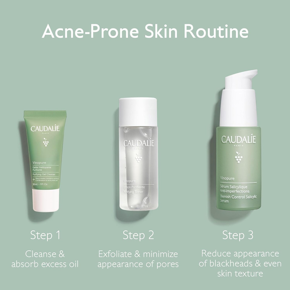 Caudalie Vinopure Natural Salicylic Acid Pore Minimizing Serum - 30 Ml