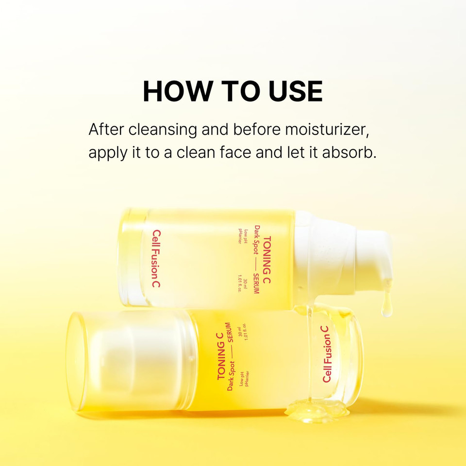 Cell Fusion C Toning C Serum, Dark Spot Serum With Vitamin C And Niacinamide, Korean Skincare For Radiant And Bright Skin, 1.01 Fl.Oz