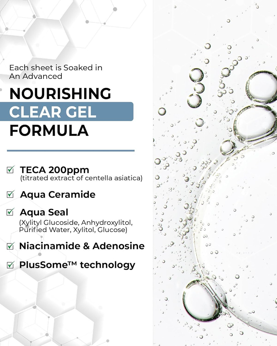 Centellian 24 Madeca Derma Face Mask (Intensive, 10Pc) - Soothing Cotton Sheet Mask For Sensitive, All Skin Types, 24-Hour Hydration. Premium Korean Skin Care. Teca, Centella Asiatica, Madecassoside