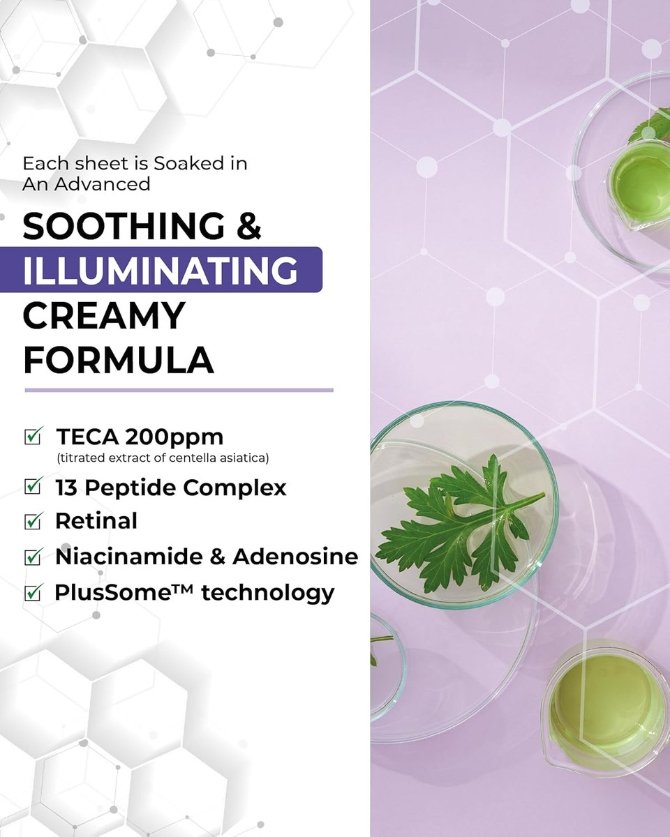 Centellian 24 Madeca Mask (Extra Calming, 6Pc) - Face Mask Sheet Ultra Calming, Soothing For Sensitive Acne-Prone With Centella Asiatica Teca, Niacinamide. Korean Skin Care For Men Women By Dongkook