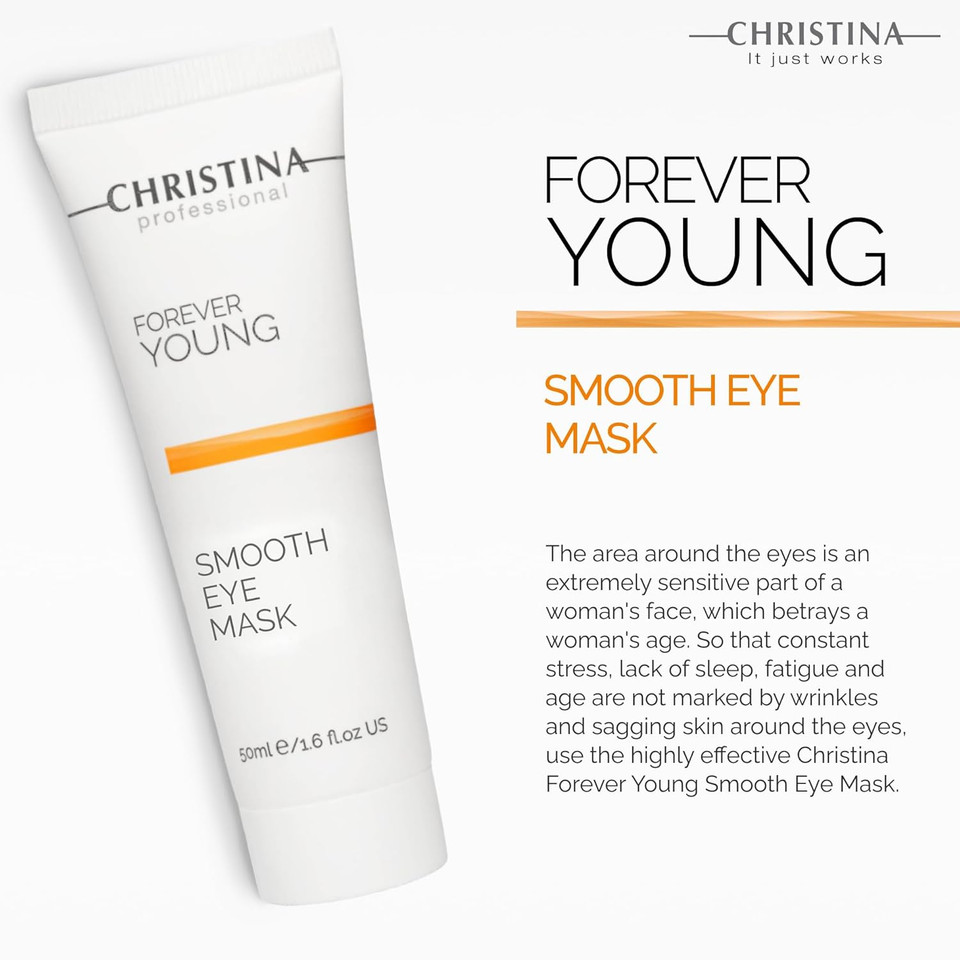 -Christina- Forever Young Smooth Eyes Facial Mask With Vitamin E | Anti-Aging Eye Care | Moisturizing Face Masks Skincare | Reduces Wrinkles | Rosacea Care | For Dry, Normal, Sensitive Skin 50Ml -Christina- Forever Young Smooth Eyes Facial Mask With Vitamin E | Anti-Aging Eye Care | Moisturizing Face Masks Skincare | Reduces Wrinkles | Rosacea Care | For Dry, Normal, Sensitive Skin 50Ml