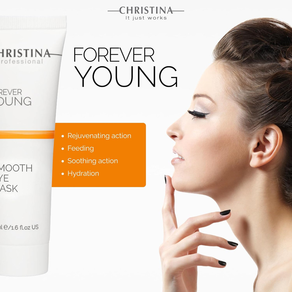 -Christina- Forever Young Smooth Eyes Facial Mask With Vitamin E | Anti-Aging Eye Care | Moisturizing Face Masks Skincare | Reduces Wrinkles | Rosacea Care | For Dry, Normal, Sensitive Skin 50Ml -Christina- Forever Young Smooth Eyes Facial Mask With Vitamin E | Anti-Aging Eye Care | Moisturizing Face Masks Skincare | Reduces Wrinkles | Rosacea Care | For Dry, Normal, Sensitive Skin 50Ml