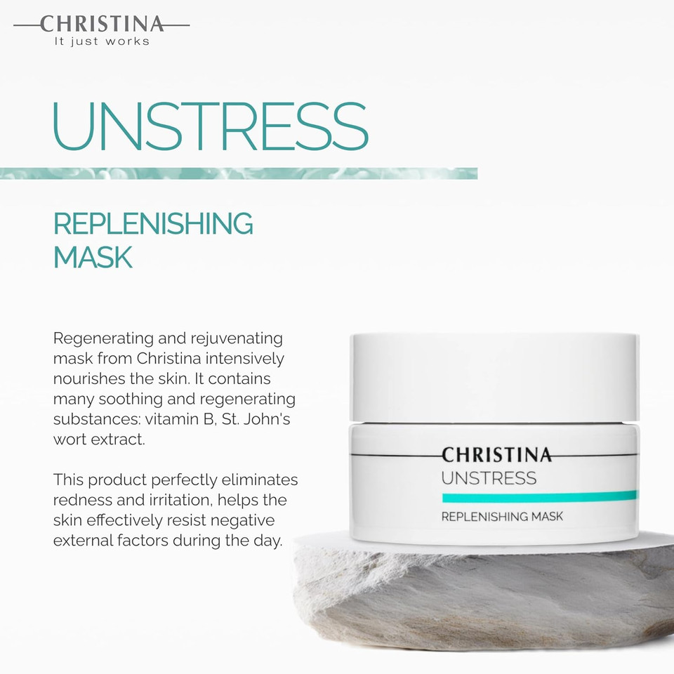 -Christina- Unstress Replenishing Mask - For Combination, Normal, And Dry Skin 50Ml / 1.7 Fl.Oz -Christina- Unstress Replenishing Mask - For Combination, Normal, And Dry Skin 50Ml / 1.7 Fl.Oz