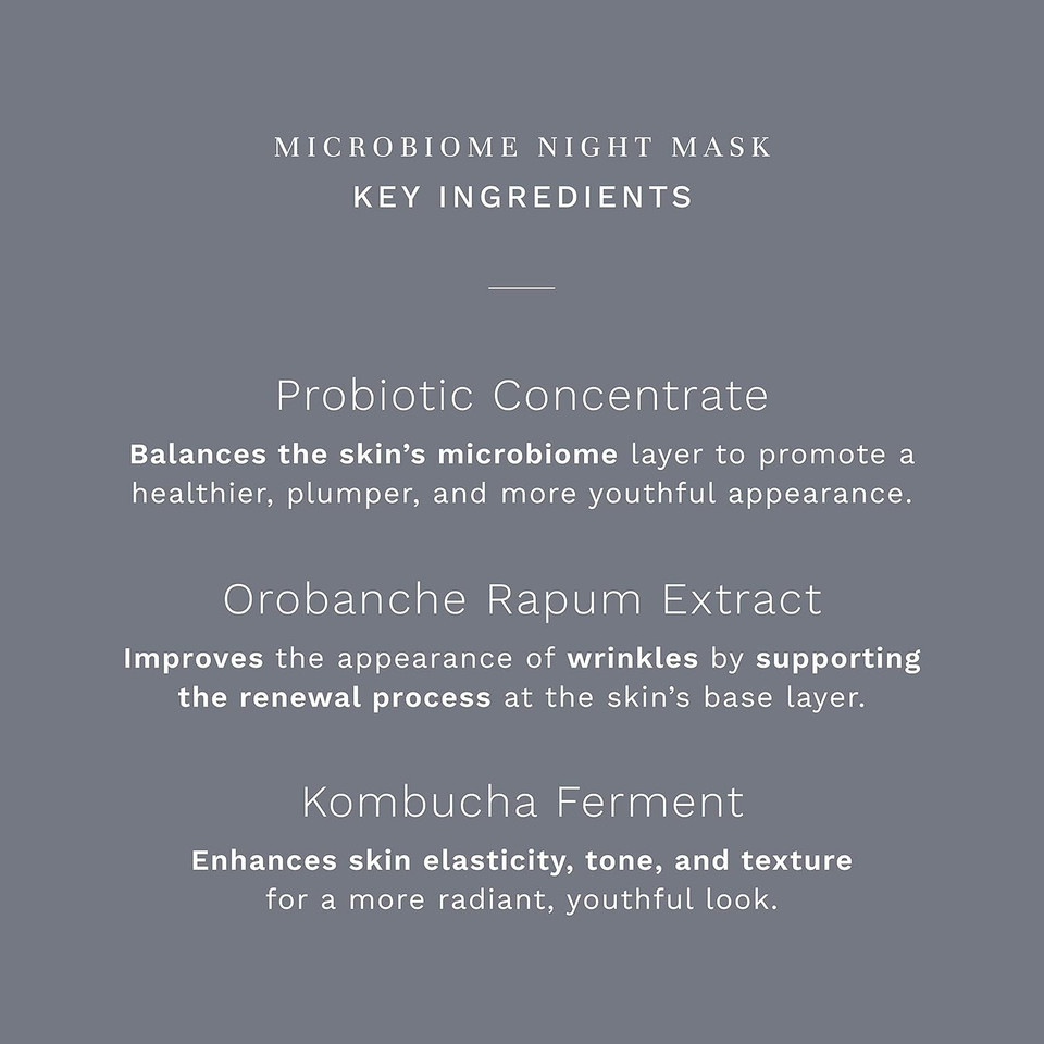 City Beauty Microbiome Night Mask - Nourishing Overnight Face Mask - Prebiotic & Probiotic Blend - Solution For Dull, Uneven Skin Tone, Large Pores, & Wrinkles - Anti-Aging Cruelty-Free Skin Care