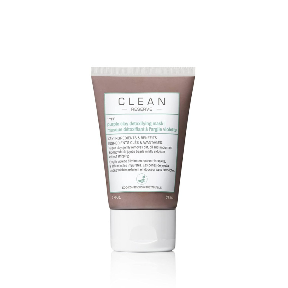 Clean Reserve Purple Clay Detoxifying Face Mask | Vegan