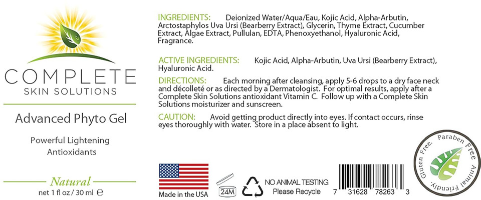 Advanced Phyto Gel Serum 1 Oz