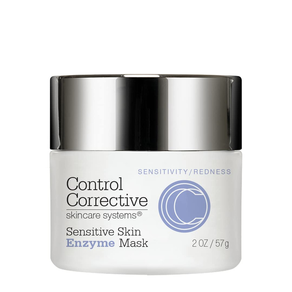 Control Corrective Sensitive Skin Enzyme Mask, 2 Oz - Increases Hydration And Renews Skin Texture, Papaya Enzyme Based, Creamy Clay Mask Lightly Exfoliates Softens, Calms & Hydrates At The Same Time