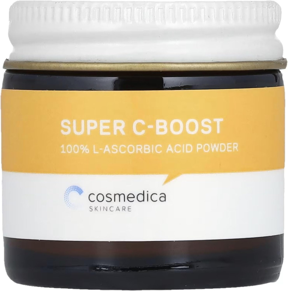 Cosmedica Skincare 100% L-Ascorbic Acid Powder- Vitamin C For Face, Custom Boost For Facial Serums, Hyaluronic Acid Serum, Moisturizer, Night Cream And Facial Toner 0.7 Oz