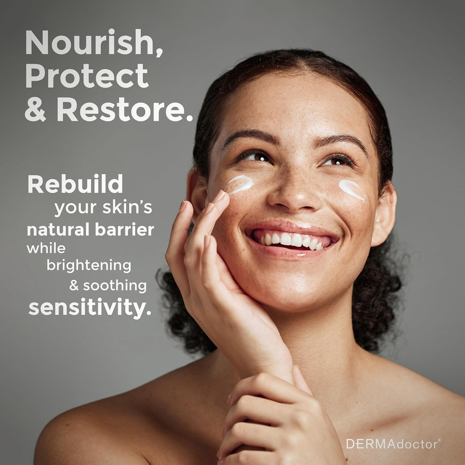 Dermadoctor Redness & Itchy Skin Relief Calm Cool + Corrected Tranquility Cream For Sensitive Skin | Moisturizing Face Cream Hydration With Squalane & Hyaluronic Acid White Tea Extract  1.7Oz Dermadoctor Redness & Itchy Skin Relief Calm Cool + Corrected Tranquility Cream For Sensitive Skin | Moisturizing Face Cream Hydration With Squalane & Hyaluronic Acid White Tea Extract  1.7Oz