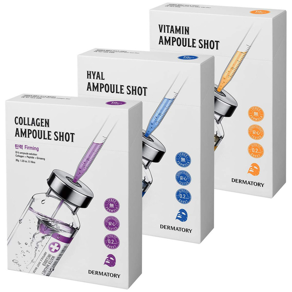 Dermatory Vitamin Ampoule Shot Sheet Masks