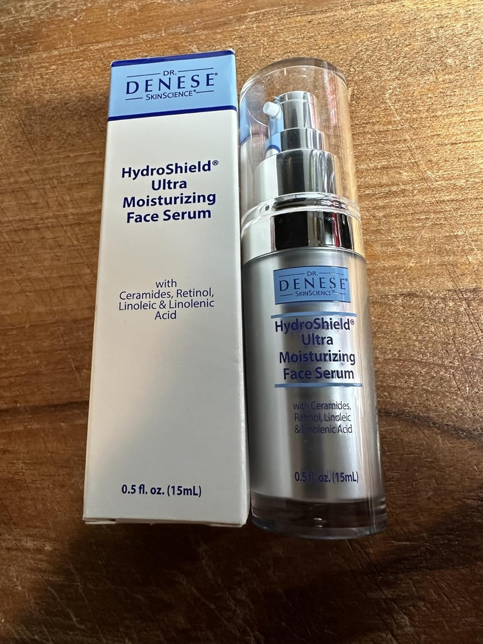 Dr. Denese Skinscience Hydroshield Ultra Moisturizing Face Serum Locks In Moisture With Retinol & Ceramides - Reduce Appearance Of Wrinkles, Increased Hydration & Tightness - Cruelty-Free - .5Oz