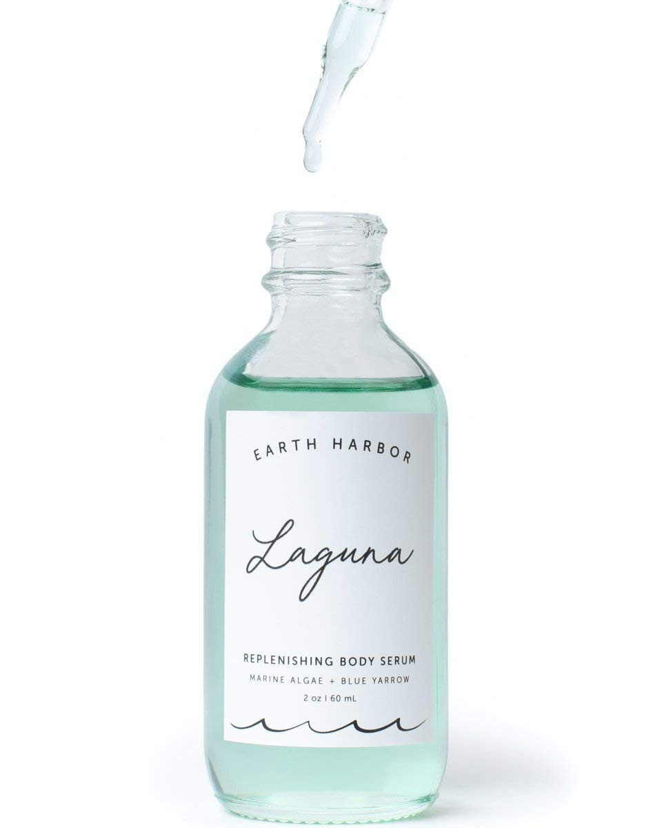 Earth Harbor | Laguna Replenishing Body Serum - Smoothes Complexion | Sea Botanicals & Blue Yarrow | 100% Plant-Based + Sustainable | 2 Fl Oz Earth Harbor | Laguna Replenishing Body Serum - Smoothes Complexion | Sea Botanicals & Blue Yarrow | 100% Plant-Based + Sustainable | 2 Fl Oz