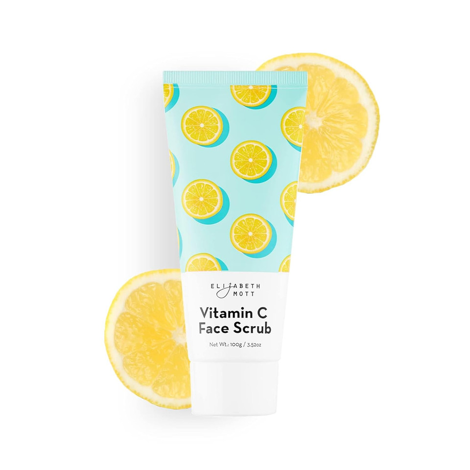 Elizabeth Mott Sure Thing Vitamin C Face Scrub  Heat Activated Exfoliating Facial Cleanser For Deep Pore Cleansing & Smoother Skin  Gentle Brightening Scrub, Vegan & Cruelty-Free Skincare, 3.52 Oz