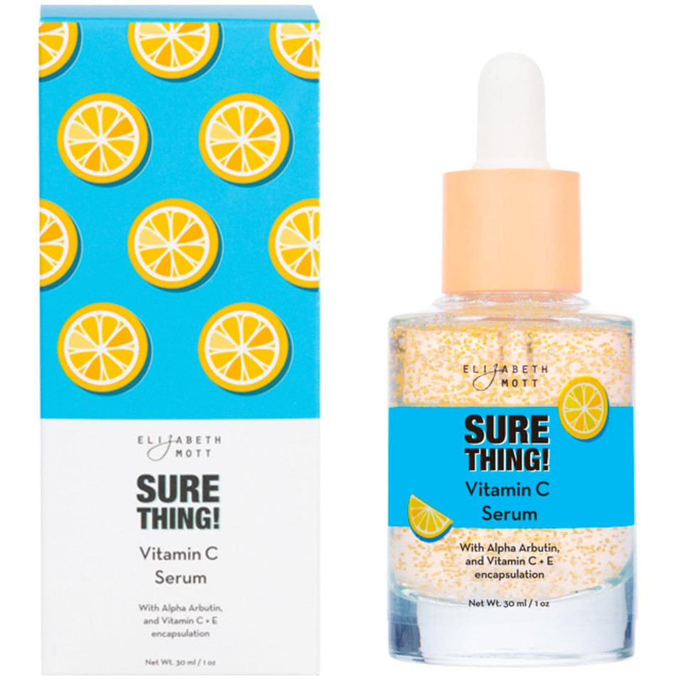 Elizabeth Mott Sure Thing Vitamin C Serum For Face  Lightweight Serum For Uneven Skin Tone And Smoother-Looking Skin  Hydrating, Vegan & Cruelty-Free Skincare  1 Fl Oz