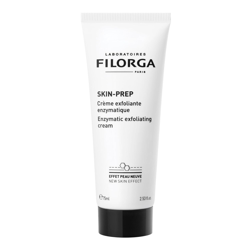 Filorga Skin-Prep Enzymatic Exfoliating Cream Face Cleanser With Papain Enzymes And Volcanic Sand Particles To Tighten Pores, Clean Skin, And Boost Skin Quality, 2.53 Fl. Oz