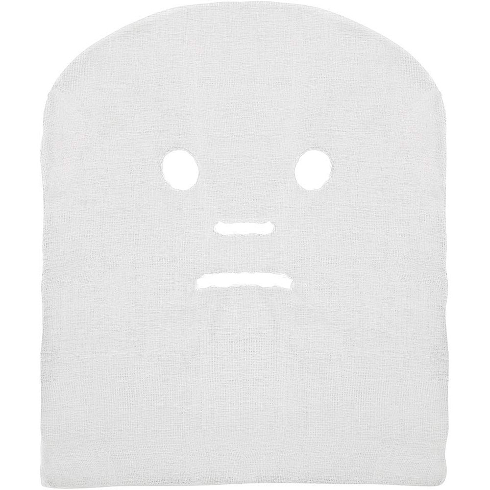 Forpro Professional Collection Precut Gauze Facial Mask, 100% Cotton Gauze, For High Frequency Facial Treatments And Masks, 100-Count