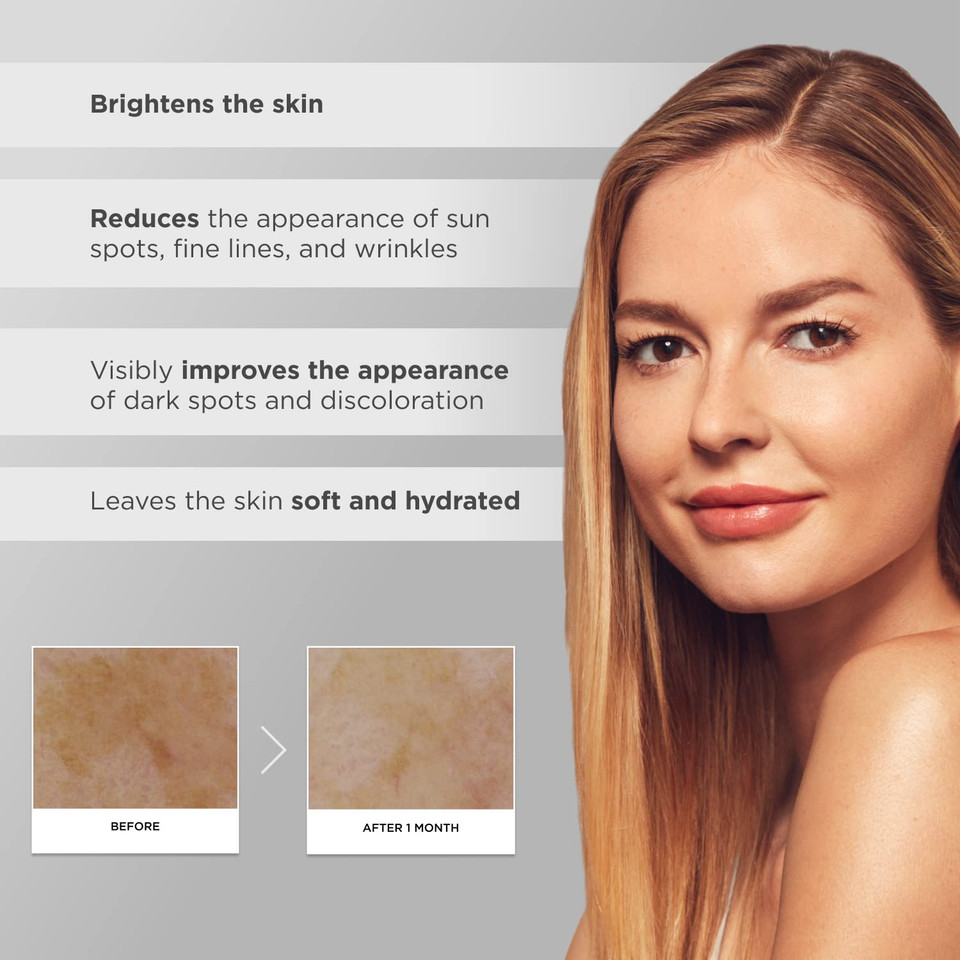 Glytone Enhance Brightening SerumWith Hyaluronic Acid, 1.7 Fav Glycolic Acid 8% Azelaic Acid & Vitamin EDark Spot Remover For Face Pigmentation Treatment Non-Comedogenic, Hydrating Serum 1 Fl.Oz