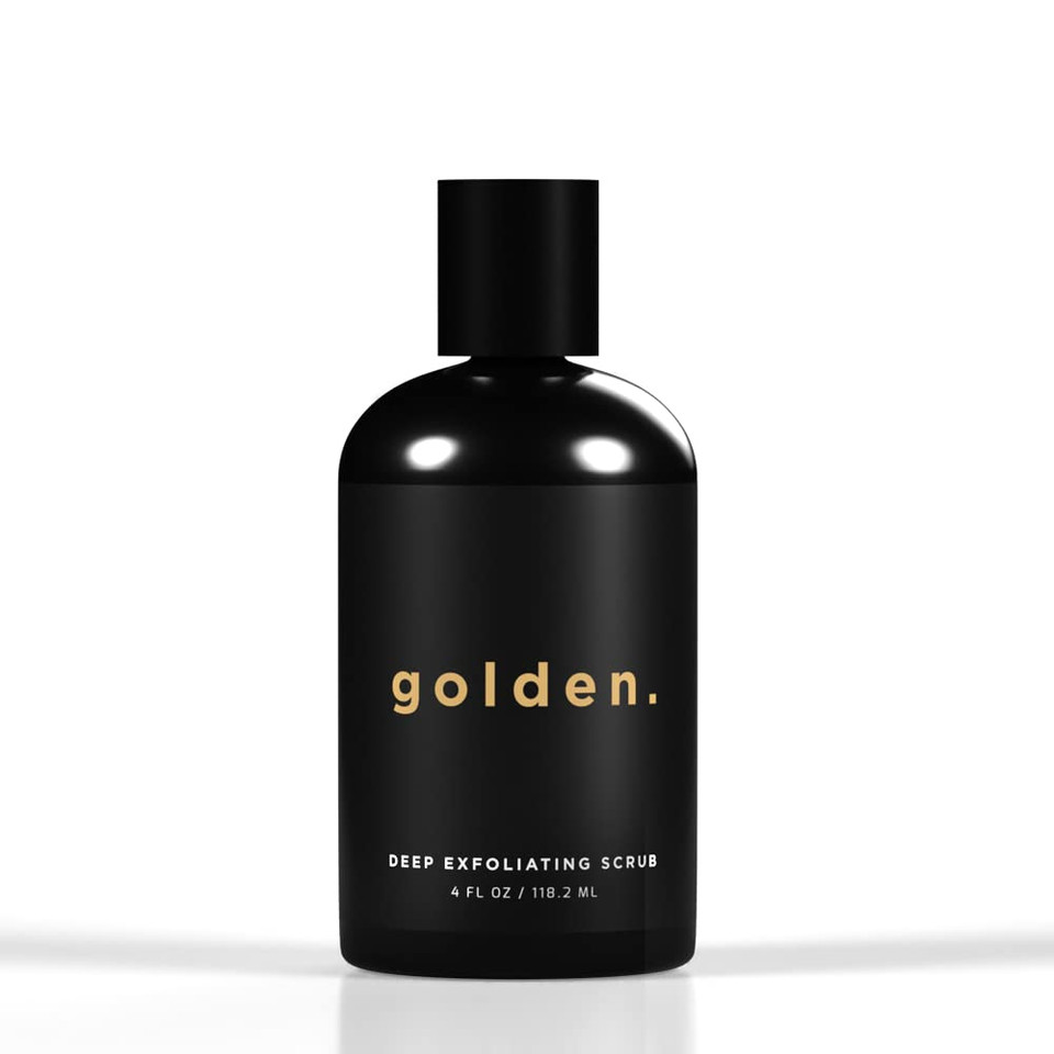 Golden Grooming Co. Exfoliating Scrub For Men | Deep Cleansing Face Wash With Coconut Oil & Aloe Vera | Refreshes & Revitalizes Skin  For All Skin Types, 4Oz