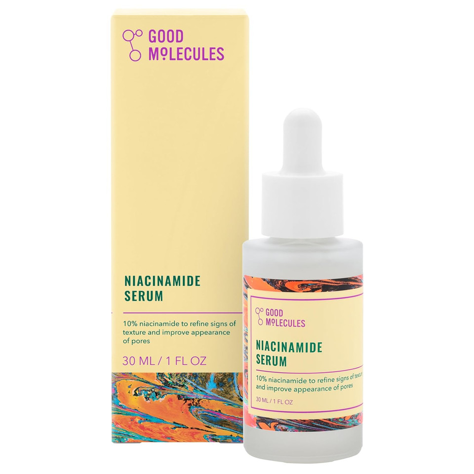 Good Molecules Niacinamide Serum - 10% Niacinamide To Target Acne, Nourishment, And Skin Tone - Ultra Hydrating Serum And Brightening Skin Care For Face