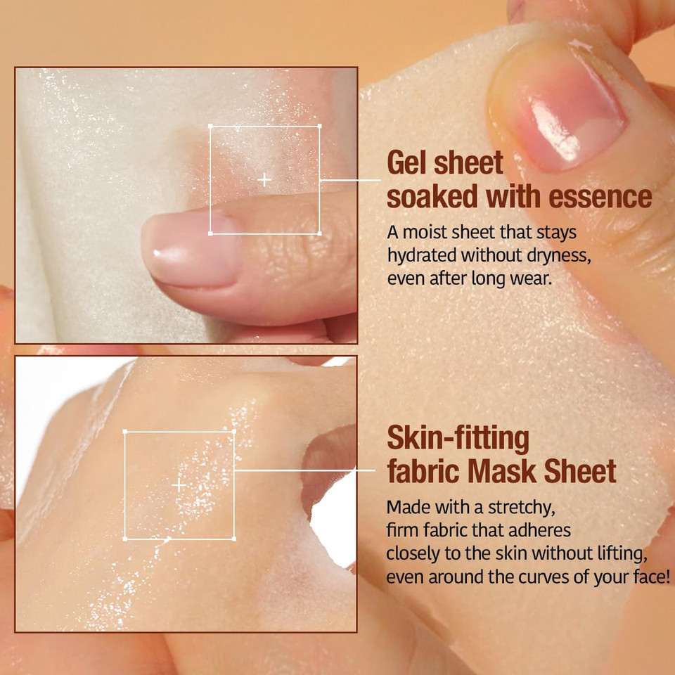 Goodal Retinol + Black Carrot Gel Sheet Mask  Intensive Hydration & Pore-Lifting, Cooling, Skin-Firming Facial Mask [4Ea]