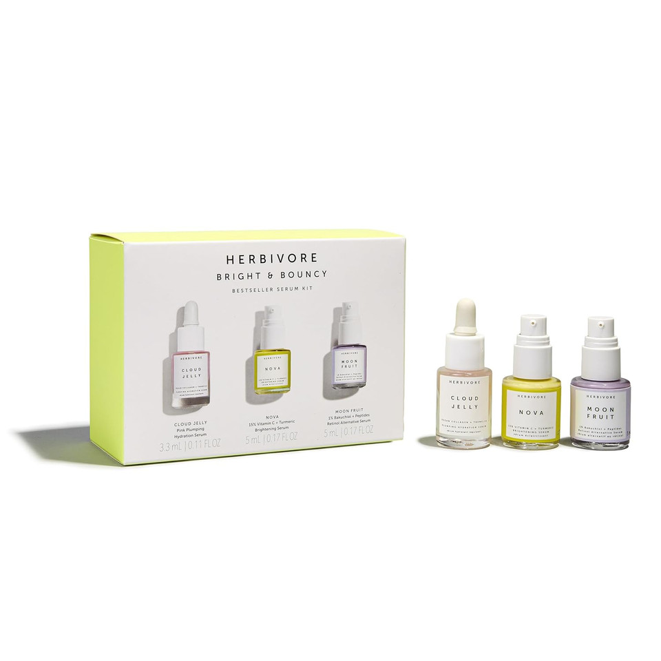 Herbivore Minis Set - Serums Best Sellers Collection (Cloud Jelly, Moon Fruit Nova) Plant-Based, Vegan, Cruelty-Free Herbivore Minis Set - Serums Best Sellers Collection (Cloud Jelly, Moon Fruit Nova) Plant-Based, Vegan, Cruelty-Free