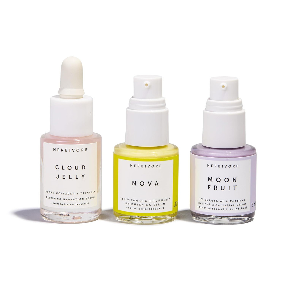 Herbivore Minis Set - Serums Best Sellers Collection (Cloud Jelly, Moon Fruit Nova) Plant-Based, Vegan, Cruelty-Free Herbivore Minis Set - Serums Best Sellers Collection (Cloud Jelly, Moon Fruit Nova) Plant-Based, Vegan, Cruelty-Free