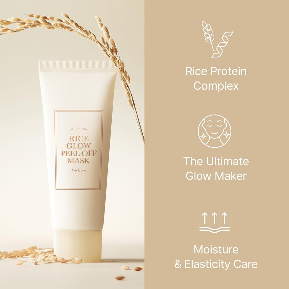 I'M From Rice Glow Peel Off Mask 2.46 Ounce, Unmask Natural Glow, Rice Protein Complex I'M From Rice Glow Peel Off Mask 2.46 Ounce, Unmask Natural Glow, Rice Protein Complex