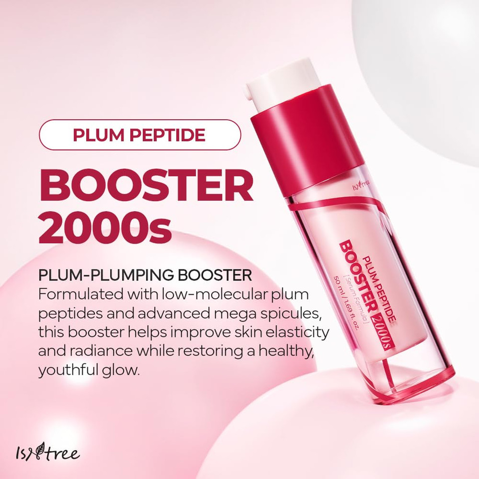Isntree Plum Peptide Booster 2000S  Firming & Hydrating Serum With Vegan Collagen & 5 Peptides  Korean Skincare  50Ml / 1.69 Fl Oz