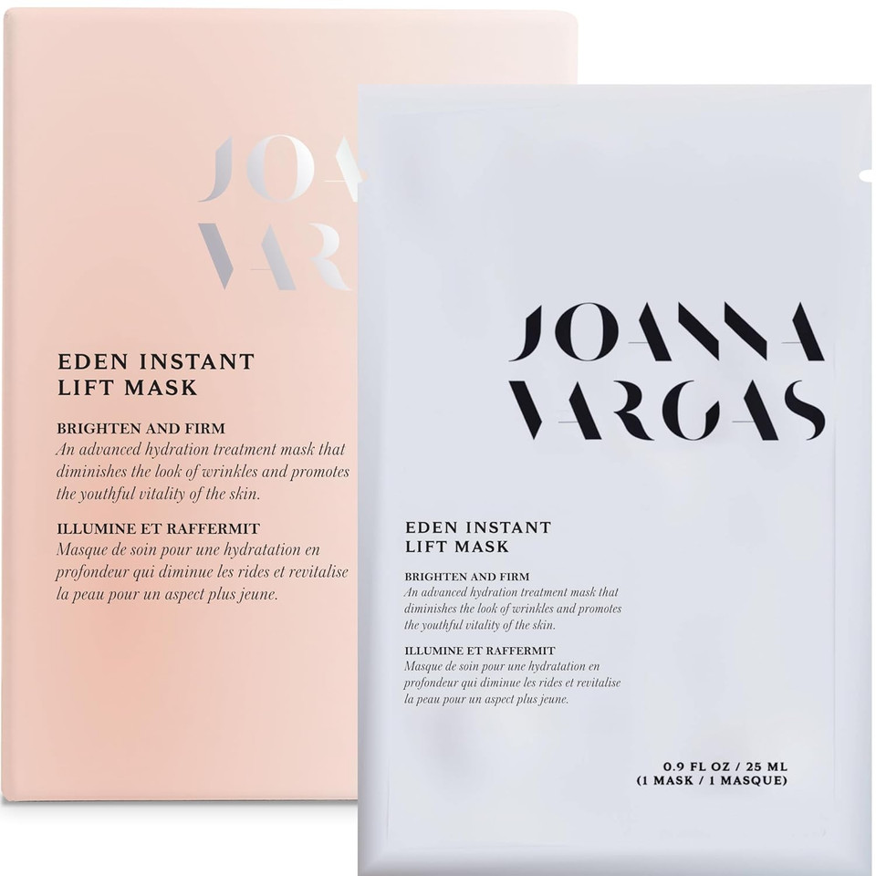 Joanna Vargas Eden Instant Face Lift Facial Mask  Hydrating Collagen Sheet Mask For Glowing Skin  Firming Face Mask With Hyaluronic Acid  Anti Aging Facial Mask For Women  5 Sheets Joanna Vargas Eden Instant Face Lift Facial Mask  Hydrating Collagen Sheet Mask For Glowing Skin  Firming Face Mask With Hyaluronic Acid  Anti Aging Facial Mask For Women  5 Sheets