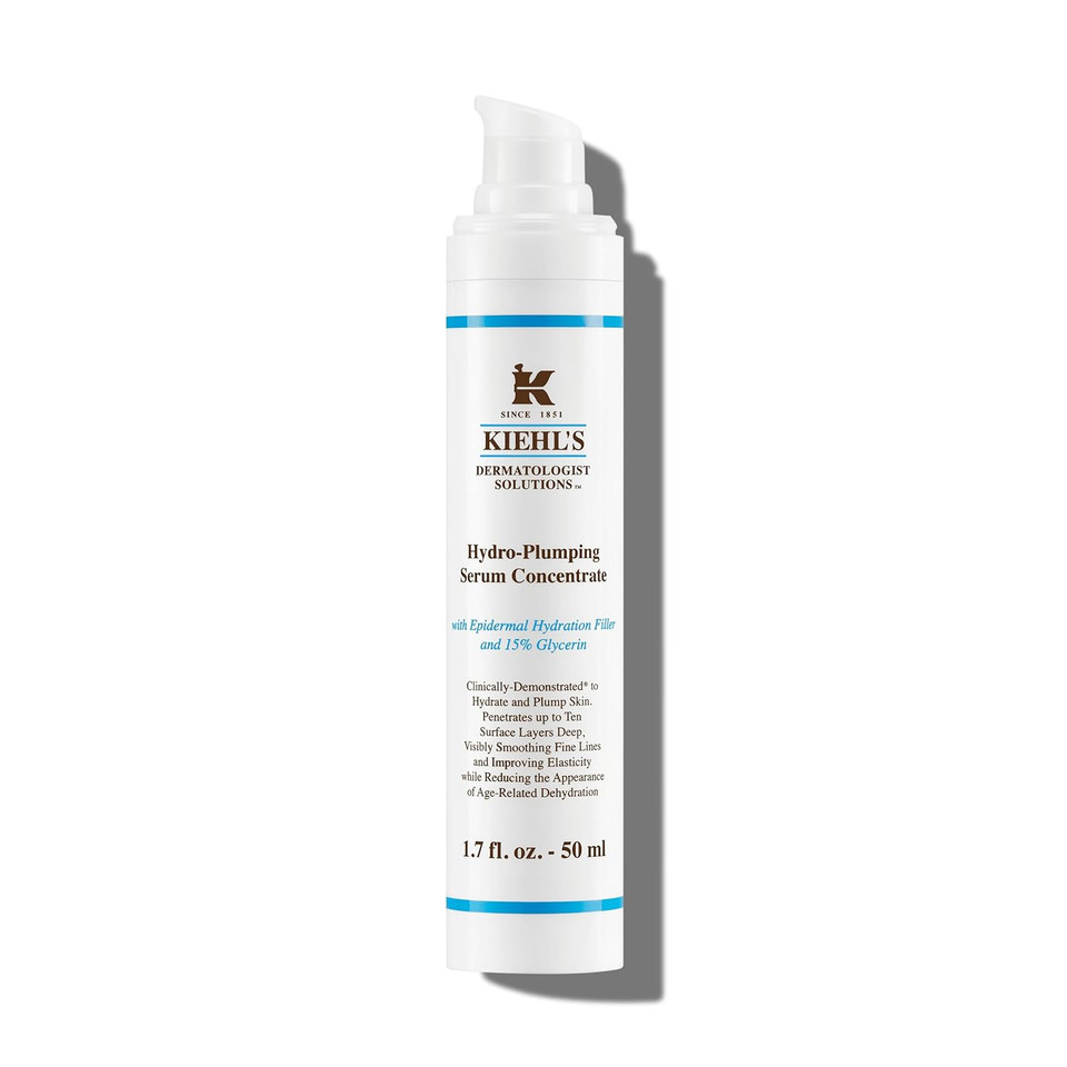Kiehl'S Hydro-Plumping Hydrating Serum, Plumps Skin, Improves Elasticity, Reduces Appearance Of Dry Skin, Ophthalmologist And Dermatologist Tested, Fragrance-Free