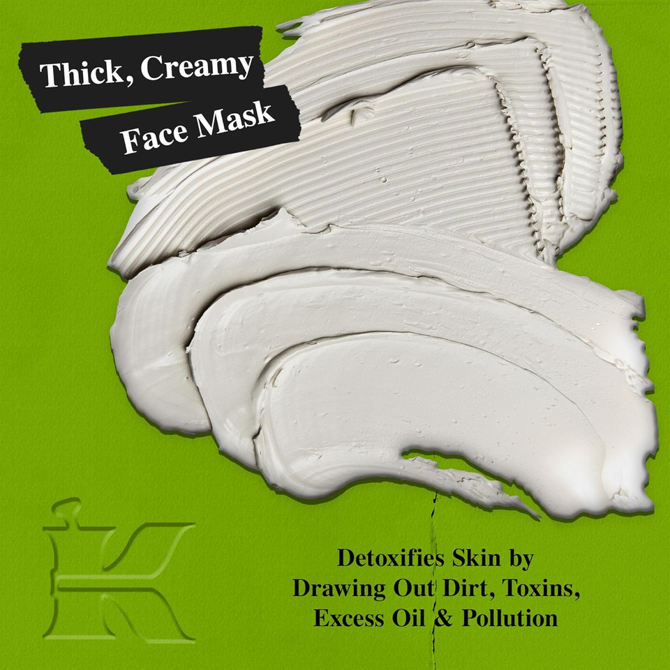Kiehl'S Rare Earth Deep Pore Cleansing Mask, Oil-Minimizing Face Mask For Clogged Pores, Detoxifies & Refines Skin, Absorbs Excess Oil, With Amazonian White Clay & Aloe Vera