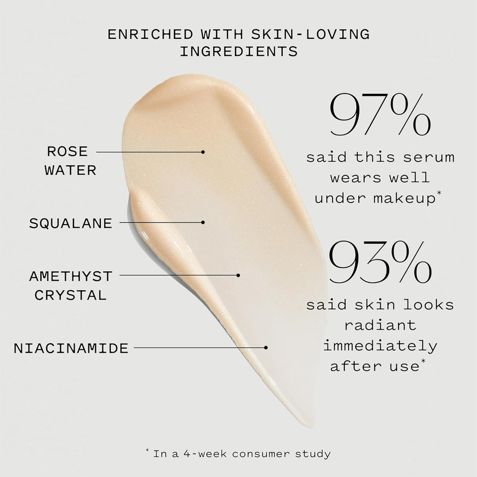 Let Me Glow Illuminating Serum & Makeup Primer, Boosts Radiance & Plumps For Highlighted, Dewy & Glowing Skin With Niacinamide, Vegan, Cruelty-Free