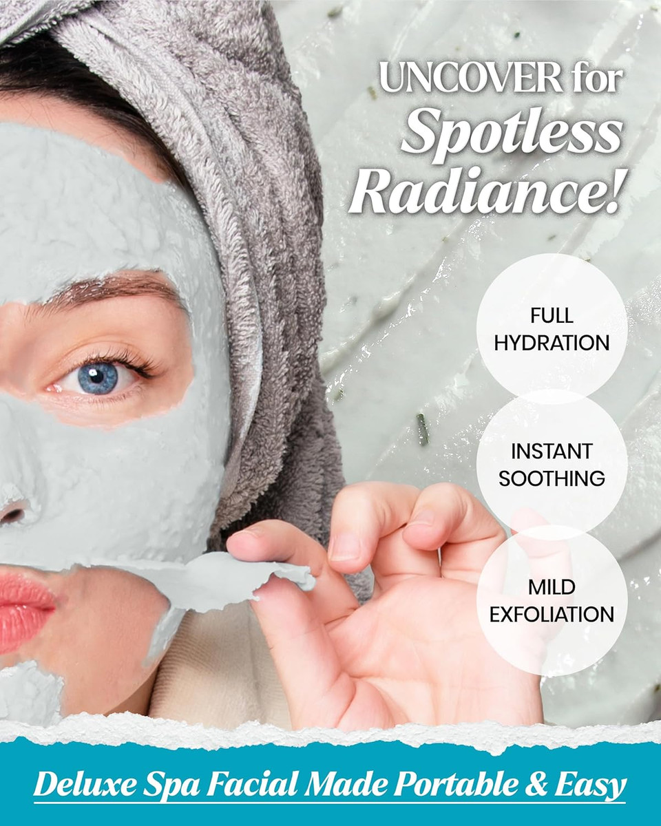 Lindsay Collagen Modeling Mask Cup Pack - Korean Skin Care Face Mask Modeling Pack  Single-Use Rejuvenating Moisturizing Face Mask W/Spatula Spoon  Spa Facial Peel-Off Mask (6 Ea, 0.36 Lb)