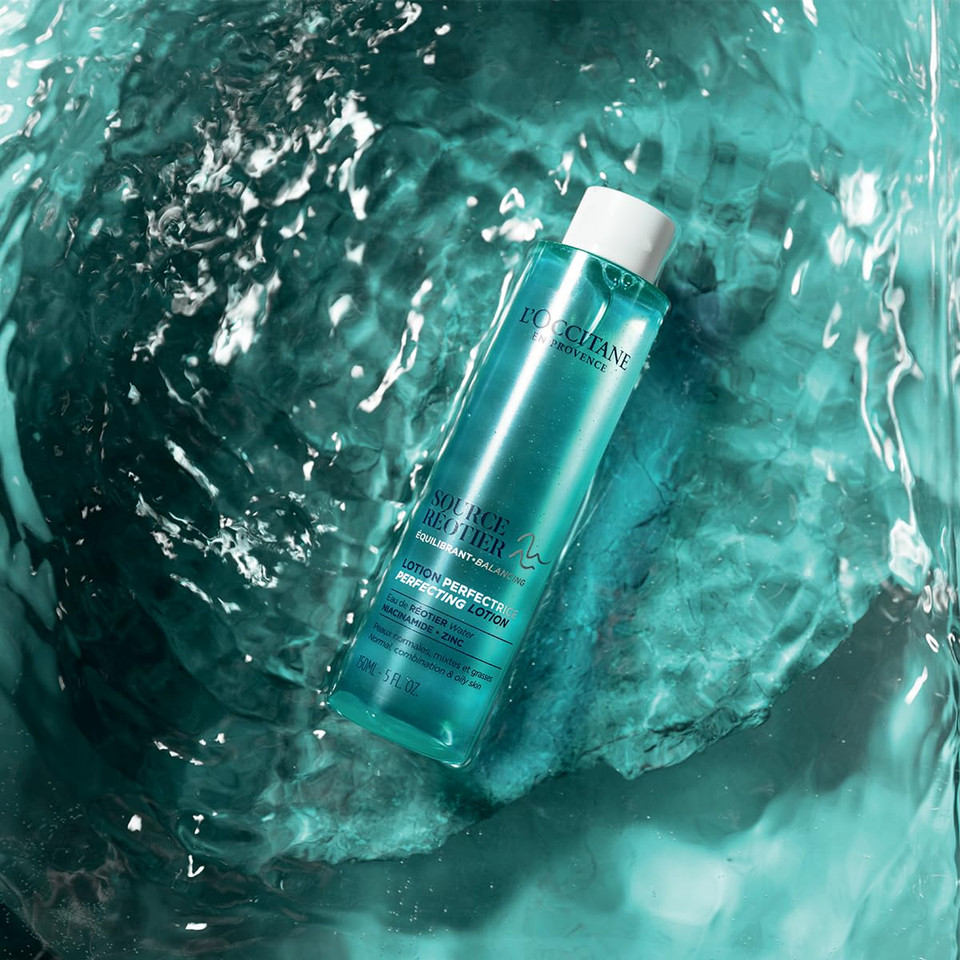 L'Occitane Source Reotier Perfecting Lotion: Balance & Tone Skin With Hyaluronic Acid, Remove Excess Sebum, 5 Fl. Oz L'Occitane Source Reotier Perfecting Lotion: Balance & Tone Skin With Hyaluronic Acid, Remove Excess Sebum, 5 Fl. Oz