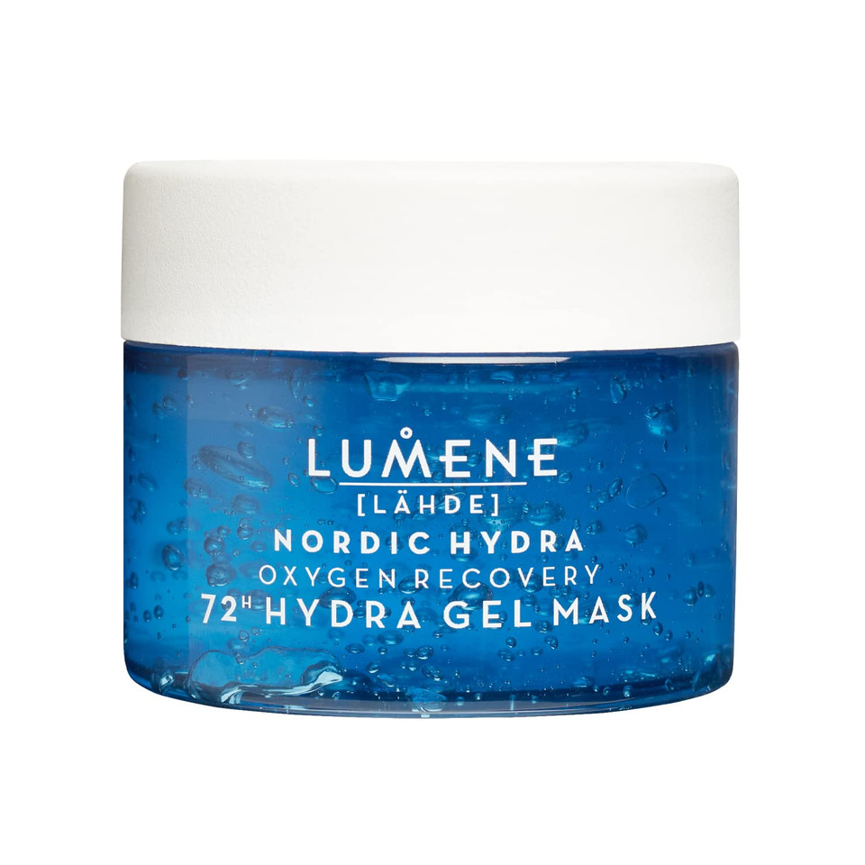 Lumene [Lähde] Nordic Hydra Oxygen Recovery 72Hr Hydra Gel Mask - Cooling + Hydrating Face Mask - Recharges Dry, Dehydrated Skin With Organic Nordic Birch Sap + Pure Arctic Spring Water (150Ml)