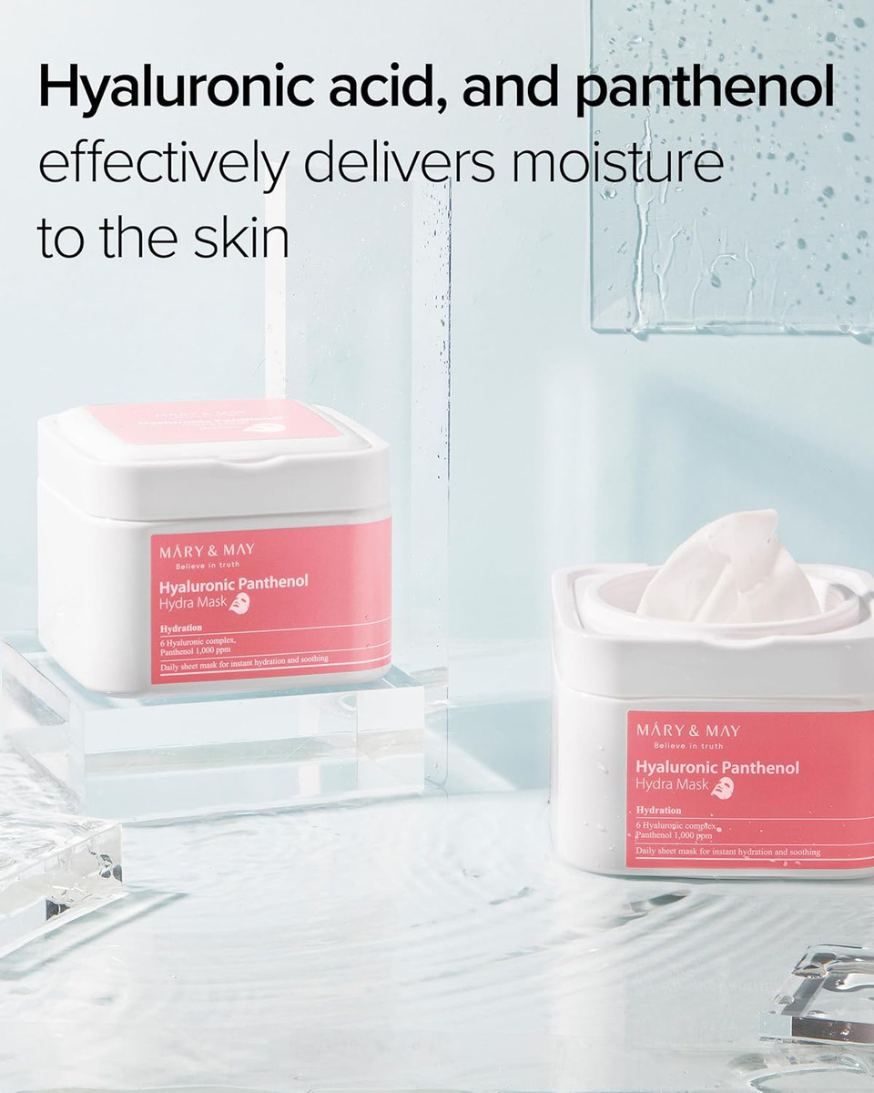 Mary&May Niacinamide Vitamin C Daily Mask - Quick Dispenser Type Korean Face Mask Sheet For Radiance Clear Skin - Dark Spot Correction And Luminous Skin - Hypoallergenic And Eco-Friendly, 30 Sheets