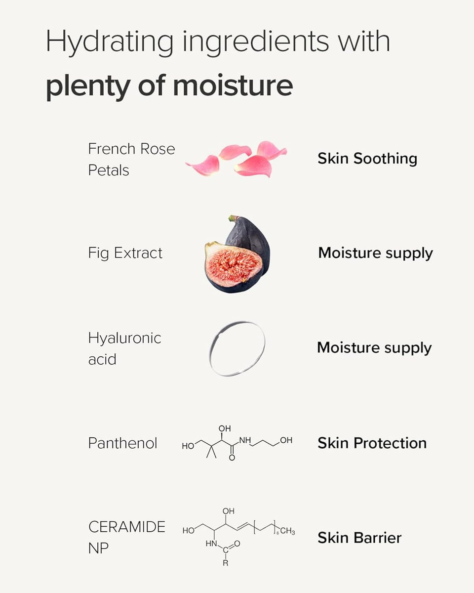 Mary&May Vegan Rose Hyaluronic Hydra Wash Off Mask - Rose Petal And Damask Rose Water Cream Mask For Moisturizing, Exfoliation, And Blackhead Removal - Korean Skincare, 1.01Oz