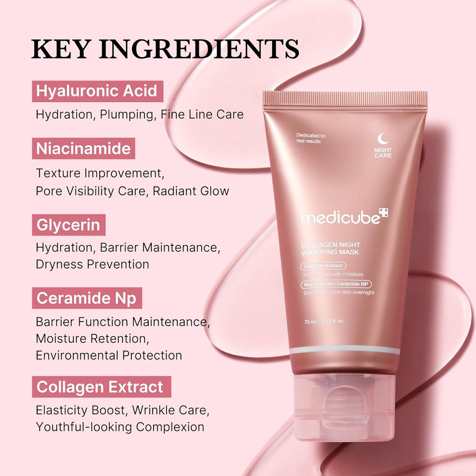 Medicube Collagen Night Wrapping Peel Off Facial Mask With Jelly Brush Medicube Collagen Night Wrapping Peel Off Facial Mask With Jelly Brush