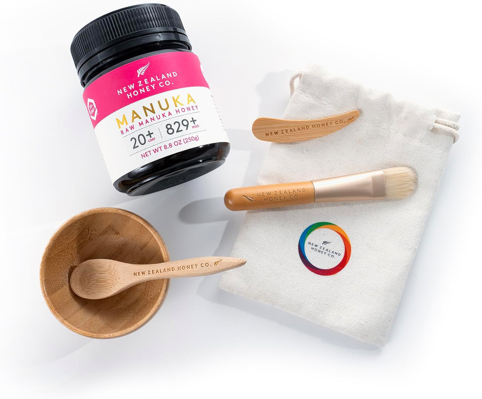New Zealand Honey Co. 5 Piece Bamboo Beauty Bundle + Umf 20+ 250G