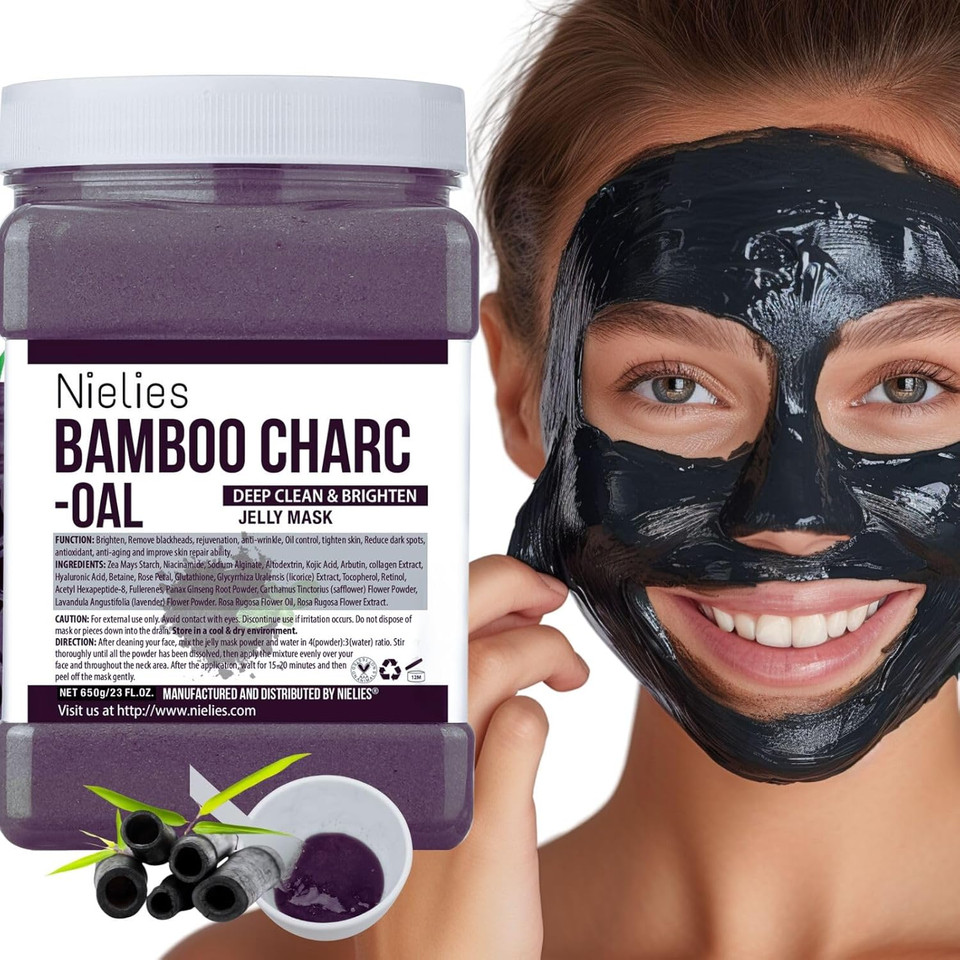 Jelly Face Mask For Facials- Charcoal Hydrating/Jelly Mask/Professional Hydrojelly Masks/Vajacial Jelly Mask Powder