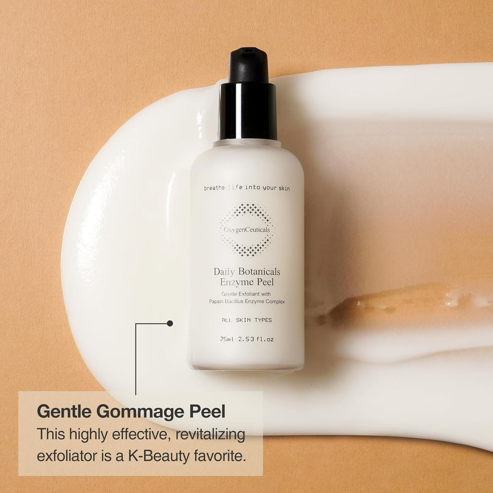 Daily Botanicals Enzyme Peel  Professional Natural Enzyme Peeling Gel, Made With Papaya & Pineapple Enzymes For Improves Acne Scars, Blackheads, Pore Size, And Skin Texture, 2.53 Oz