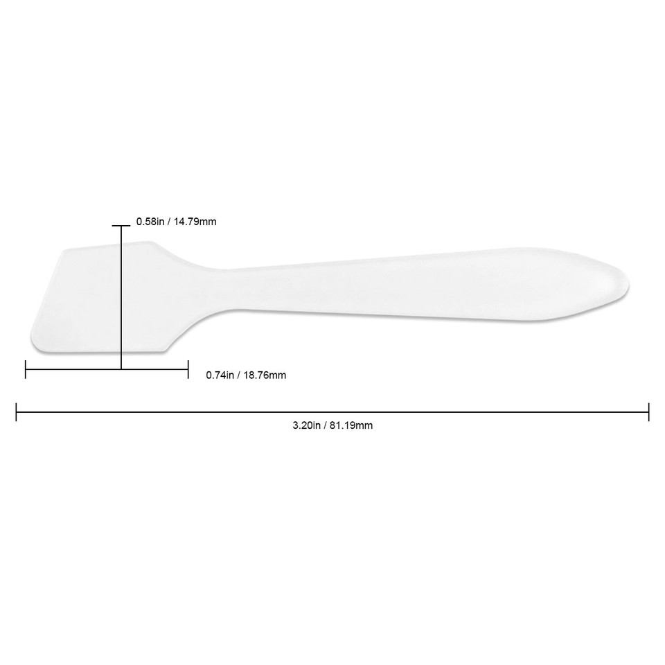 Pana (10 Pieces 7.35" Frosted Large Flexible Mixing Spatula Reusable Cosmetic Skin Care Facial Cream Mask Spatula For Mixing And Sampling