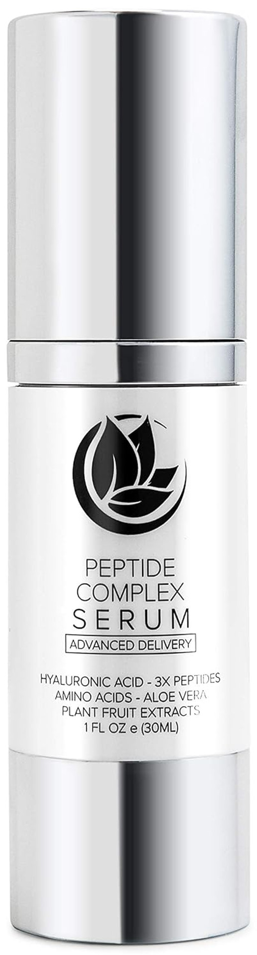 Peptide Complex Serum By Microderm Glo - Best Skin Toning, Facial Tightening, 100% Pure & Natural, Plump, Hydrate & Nourish Your Face, Boosts Collagen & Heals Skin While Improving Tone & Texture, 1Oz