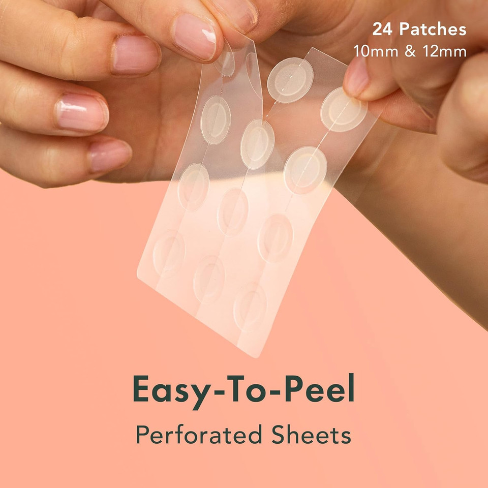 Rael Pimple Patches, Invisible & Microcrystal Spot Cover - Hydrocolloid Acne Patch For Face, Zit And Blemish, Breakouts, Vegan, Korean Skin Care (33 Count)