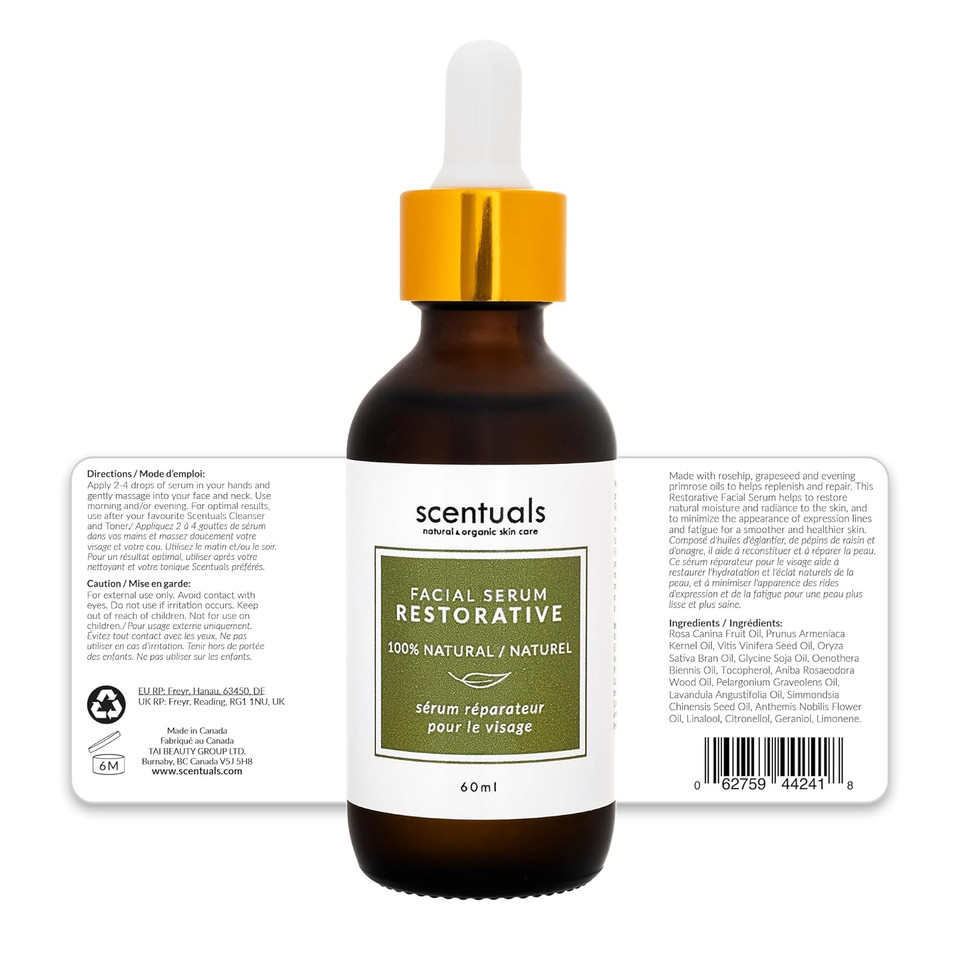 Restorative Facial Serum  Moisturizing & Revitalizing Face Serum. 60Ml / 2 Fl.Oz