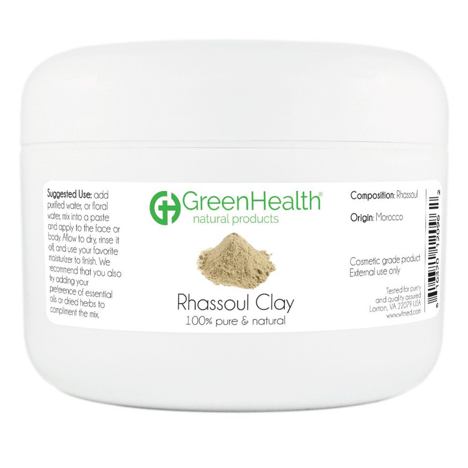 Rhassoul Clay Powder - 100% Pure & Natural By Greenhealth