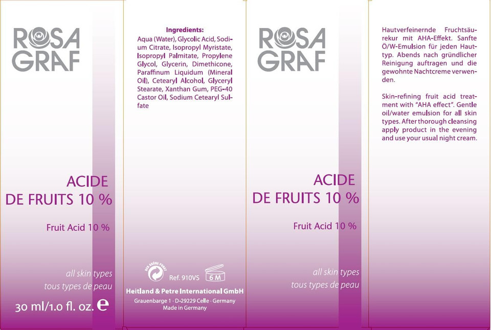 Rosa Graf Acide De Fruits 10%