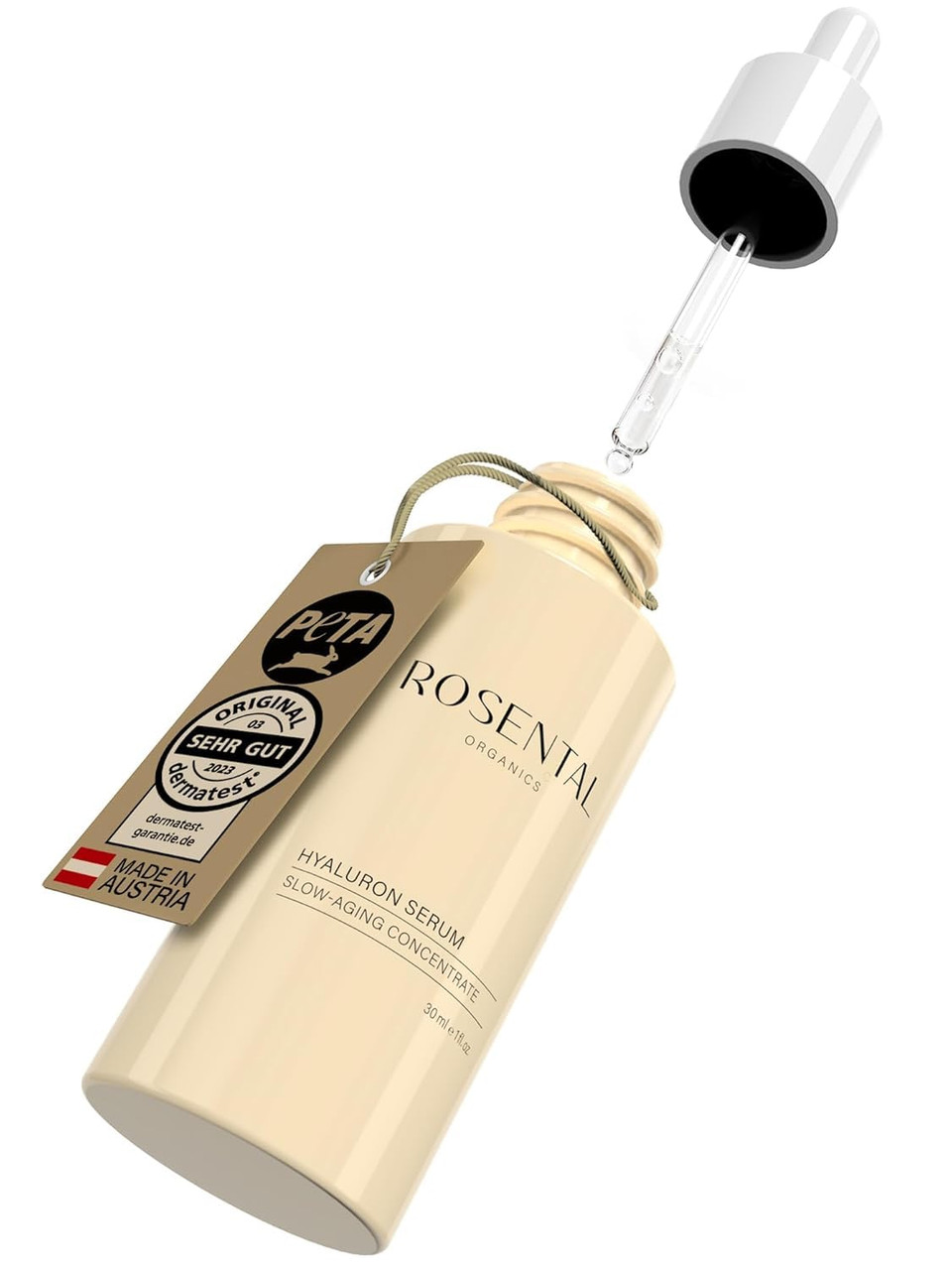 Organics Hyaluronic Serum - High Dose Bio Hyaluronic Acid - Facial Care - Moisturizer - Moisturizing Skin Care For The Face - Anti-Aging - Natural Cosmetics - Made In Germany (30Ml)